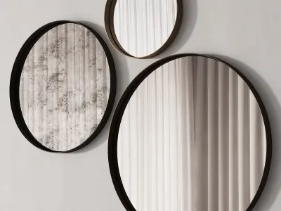 214 De Castelli Riflesso mirror 3 options 3D model
