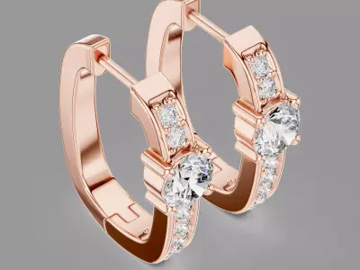 Diamond Hoops  3D print model