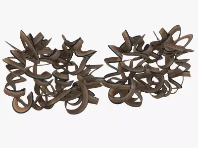 Ribbon Wall Sculpture 3D model