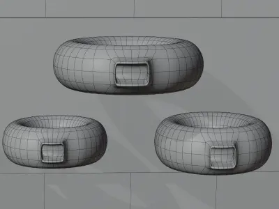 vase donut 3d model 3D model
