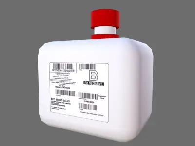 Medicine Container Bottle Low-poly 3D model