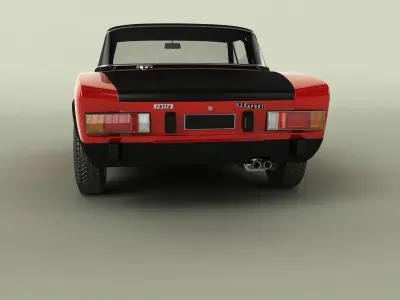 Fiat 124 Spider Abarth Rally 3D model