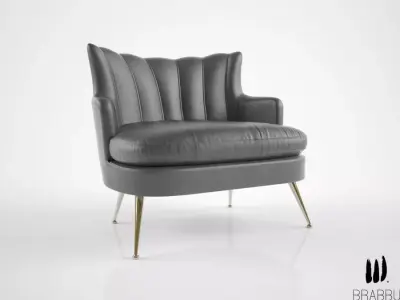 Brabbu Plum armchair  3D model