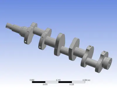 Crankshaft 3d model design editable part 3D print model