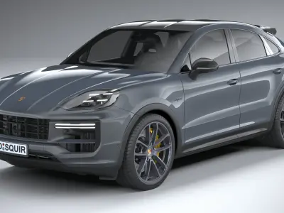 Porsche Cayenne Turbo E-Hybrid Coupe GT Package 2024 3D model