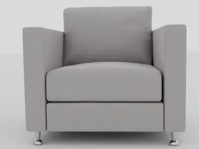pack 2 couch and armachair  3D model