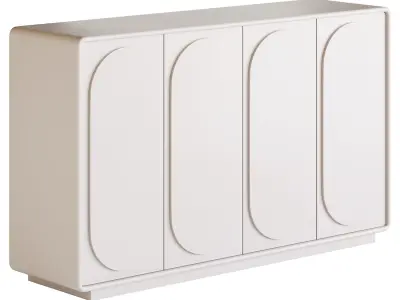 Mobile economical shoe rack 3D model