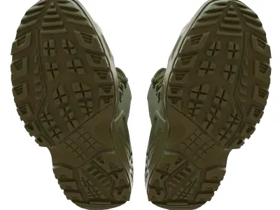 Boots military boot Low-poly 3D model