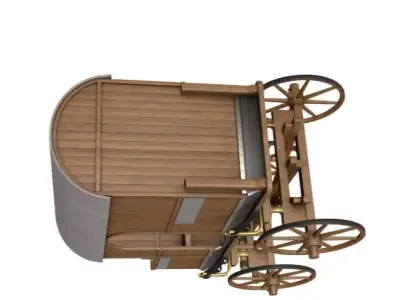 Roman Chariot 3D model purchase