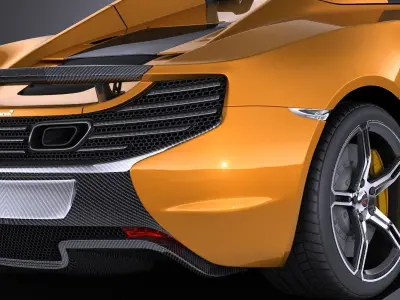 Mclaren 650S Spider 2017 VRAY 3D model