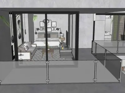 Modern Villa  3D model purchase