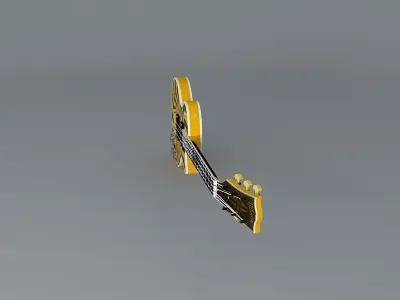 Zakk Wylde BUZZSAW Les Paul Custom guitar Free 3D model