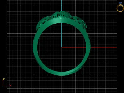 Fancy Womens Rings Plain Rings Ready STL 3DM Models Rings 3D print model 46