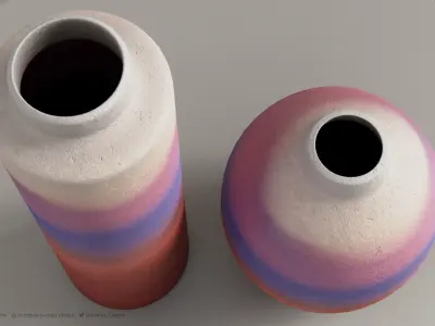 ATACAMA DECORATIVE VASE - 4k Textures - 2 Sizes 3D model