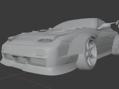 Nissan 180sx 3D model