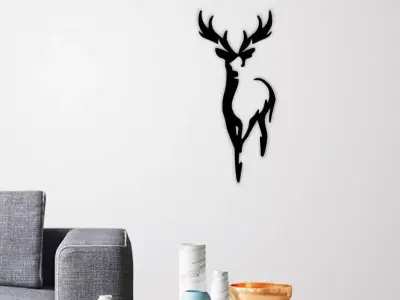 DEER WALL DECORATION 3D print model