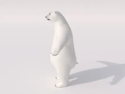 Humanoid Polar Bear  3D model