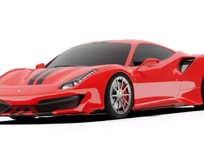 Ferrari 488 Pista  3D model