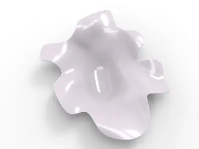 Sheet Vase Low-poly 3D model