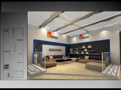 Exhibition - Area - 12X30-3DMAX2009-05 3D model