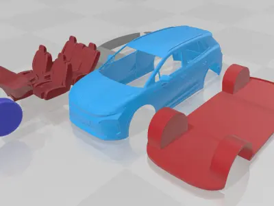 Skoda Elroq 2025 - Printable Car in Separate Parts 3D print model