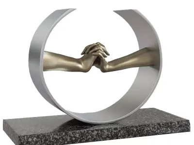 Lorenzo Quinn Sculpture During Love 3D model
