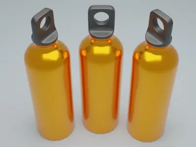 Metal Water Bottle 3D model