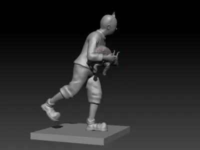TinTin Run with Milu 3D print model