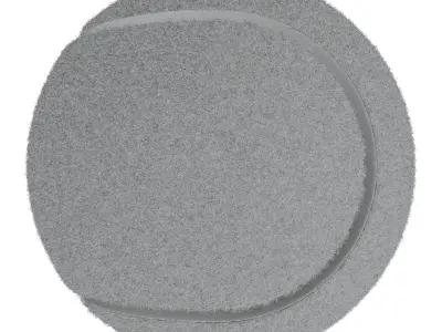 3D Realistic Tennis Ball With Logo 3D model