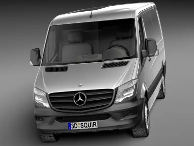 Mercedes-Benz Sprinter short low 2014 3D model