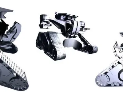 Hunter killer tank Free 3D model