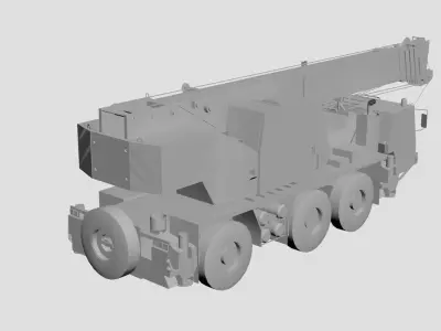 Crane-Kato 400 Low-poly 3D model