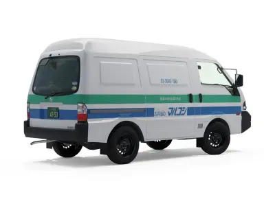 Mazda Bongo Van Marukosi 2000 Low-poly 3D model