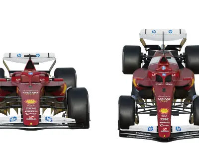 F1 Ferrari SF-25 2025 3D model