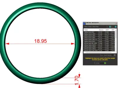 dome - flat matching band collection  3D print model