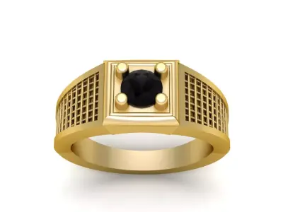 Mens Fashion Ring 3d Printable Model 3D print model