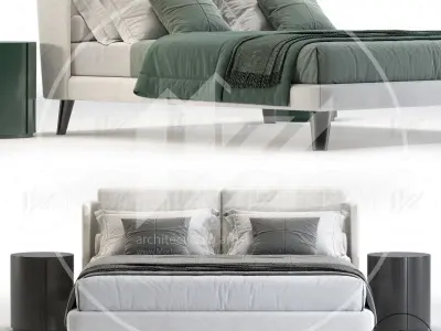 Meridiani KIRA UP Bed 3D model