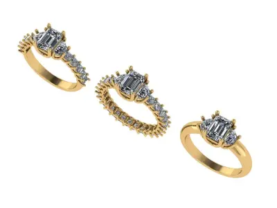 Daimond Ring 3D print model buy