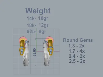 Serpenti Earrings  3D print model