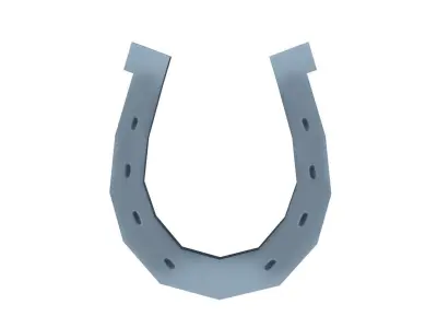 Horseshoe - Hand Painted Free 3D model