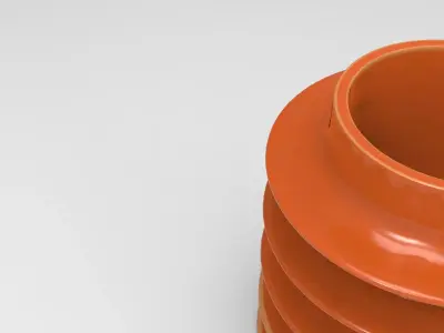 Halo Vase Low-poly 3D model