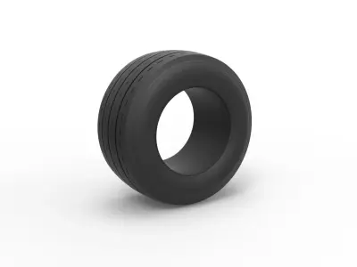 Race tire Scale 1 to 10 3D print model
