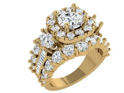 Halo Luxury Ring 4333 3D print model