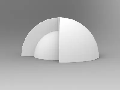 CONCRETE INCENSE BURNER 3D MODEL 3D print model