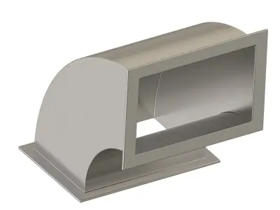 HVAC Rectangular Elbow Duct 3D print model