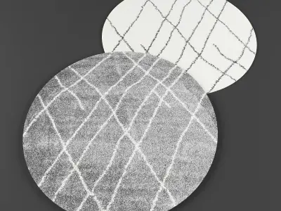 Round rugs01 3D model