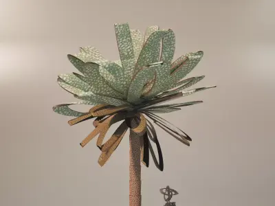Conceptual palm tree S1Cv2 Low-poly 3D model