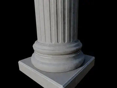 corint column B 3D model