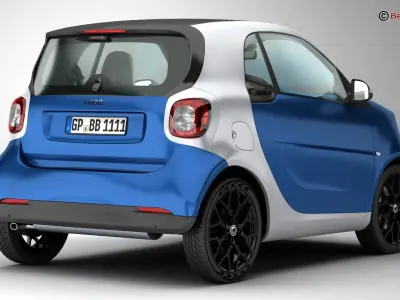 Smart ForTwo 2015 3D model