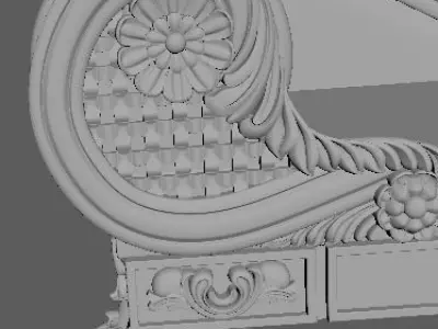 sofa 3d model for cnc machines 3D model
